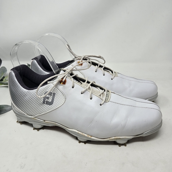 FootJoy D.N.A. Helix Golf Shoes White/Silver Men’s Size 10M - Picture 4 of 8